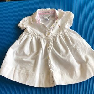 Ralph Lauren baby girl dress. Size 6M.